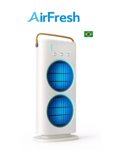 AirFresh™ – Ar Condicionado Portátil, Silencioso e Econômico para Quarto e Mesa